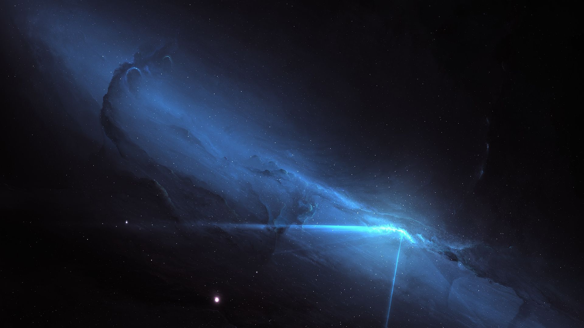 星辰為伴 計算機桌面上的黑夜星空壁紙之美