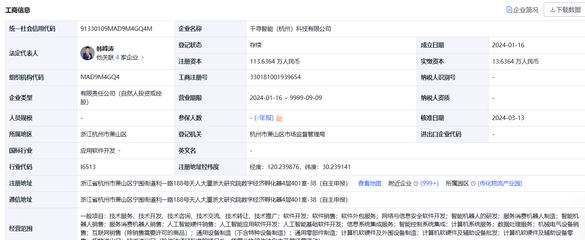 千尋智能獲數(shù)千萬元天使輪融資 軟件技術(shù)轉(zhuǎn)讓開辟AI新路徑